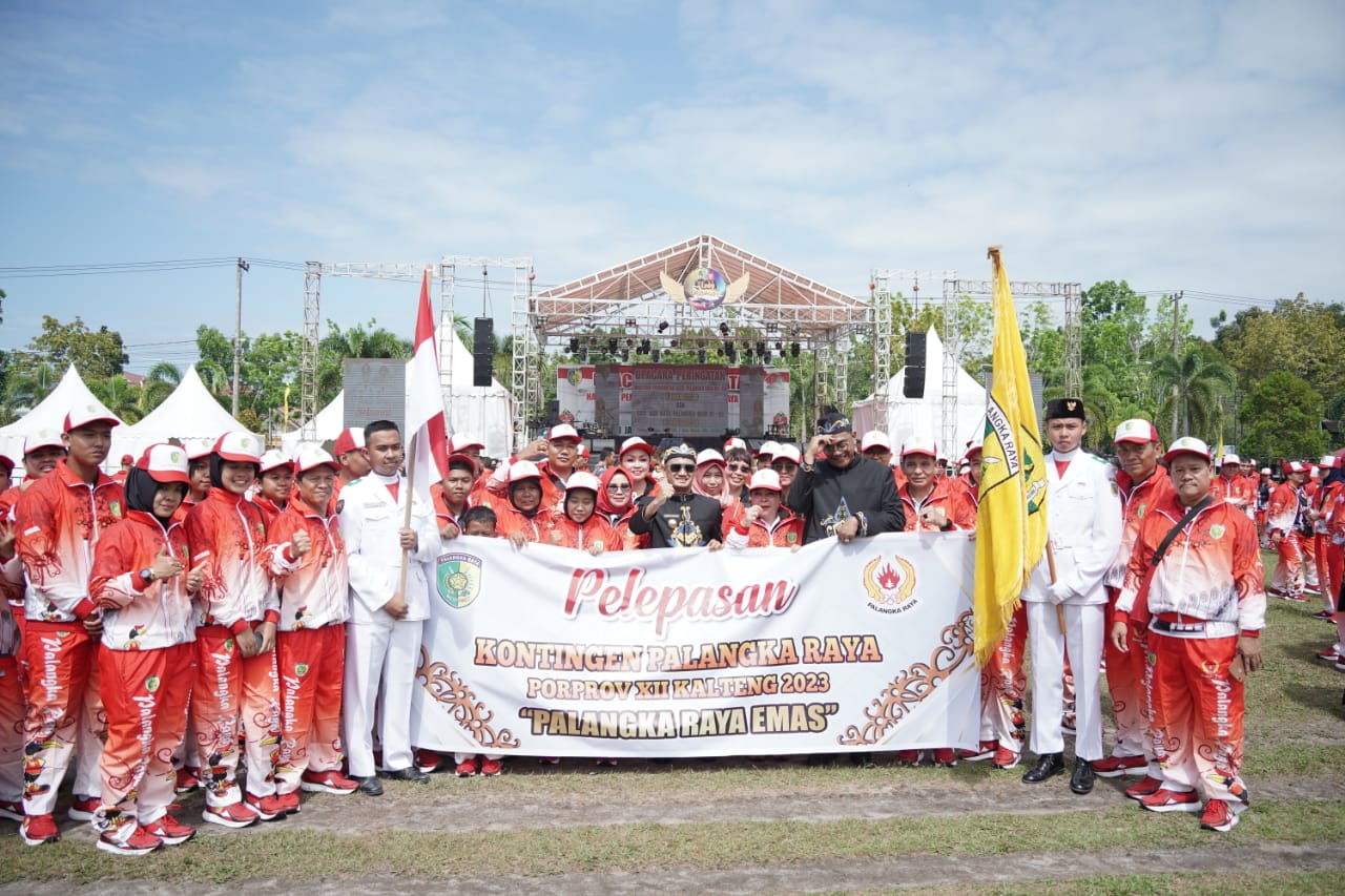 Berangkatkan Atlet Optimis Palangka Raya Juara Umum Porprov