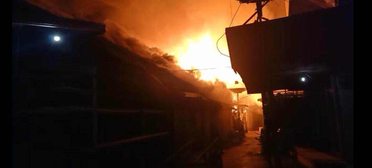 Kebakaran di Bahaur