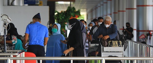 Penumpang yang berangkat dari Bandara Tjilik Riwut Palangka Raya