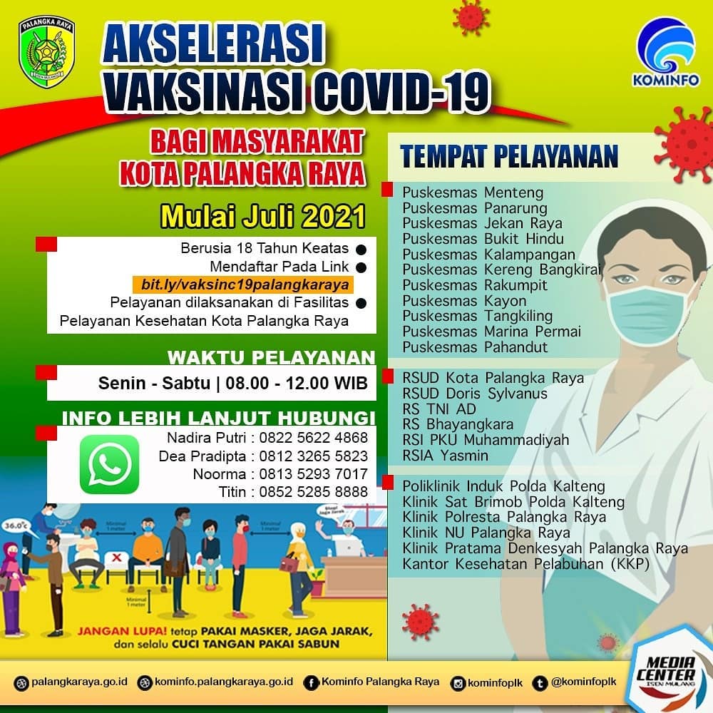 Mulai melayani vaksinasi kepada masyarakat di Kota Cantik