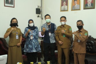 KUNKER: Disdukcapil Kapuas menerima Kunjungan Tim Ombudsman RI Provinsi Kalteng, Selasa (8/6/2021).FOTO:HUMAS