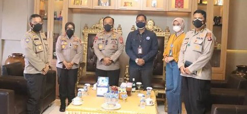 Pimpinan BRI Cabang Palangka Raya melaksanakan audiensi Ke Polda Kalteng