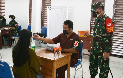 Setelah Vaksinasi Dandim Ingatkan Masyarakat Tetap Patuhi Prokes