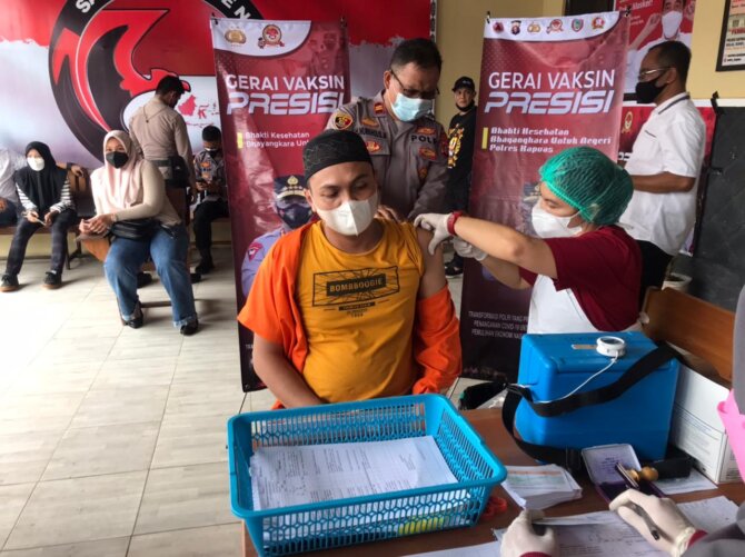 Polres Kapuas mendukung percepatan vaksinasi