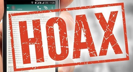 Penyebaran berita atau informasi hoax bisa dilakukan siapa saja.