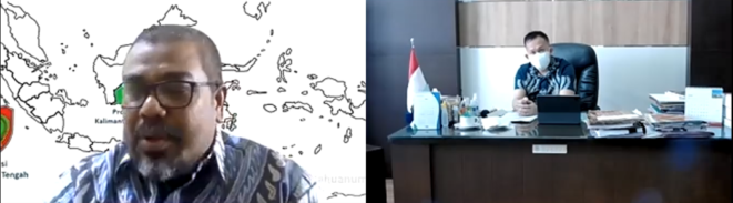 PERTEMUAN – Sekda Kapuas Drs Septedy MSi saat melakukan pertemuan dengan BPN Kapuas untuk membangun komitmen percepatan pengamanan melalui legalitas aset tanah Pemda, beberapa waktu yang lalu./humas