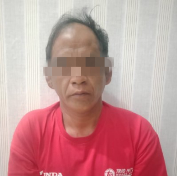 PERKOSAAN : Tersangka Subli dijebloskan ke sel tahanan Mapolres Katingan.