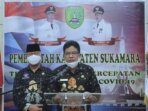 RILIS: Wakil Bupati Sukamara H Ahmadi menyampaikan perkembangan angka kasus Covid-19 di Kabupaten Sukamara belum lama tadi./HUMAS