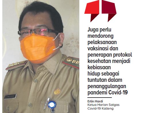 etua Pelaksana Harian Penanganan Covid-19 Provinsi Kalimantan Tengah ErlinHardi