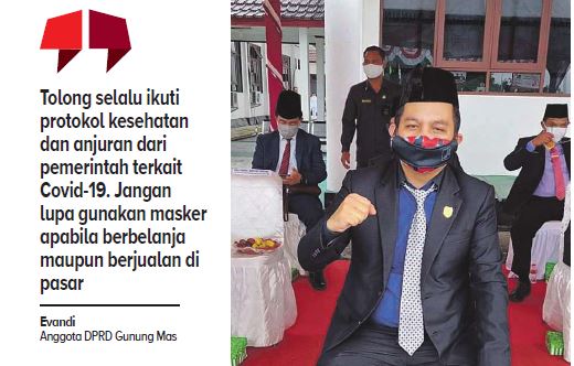 Anggota DPRD Gunung Mas, Evandi