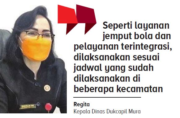 Regita Kepala Dinas Dukcapil Mura