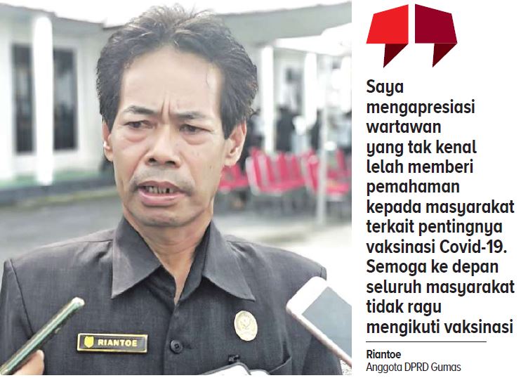 -Anggota Dewan Perwakilan Rakyat Daerah (DPRD) Kabupaten Gunung Mas (Gumas) Riantoe