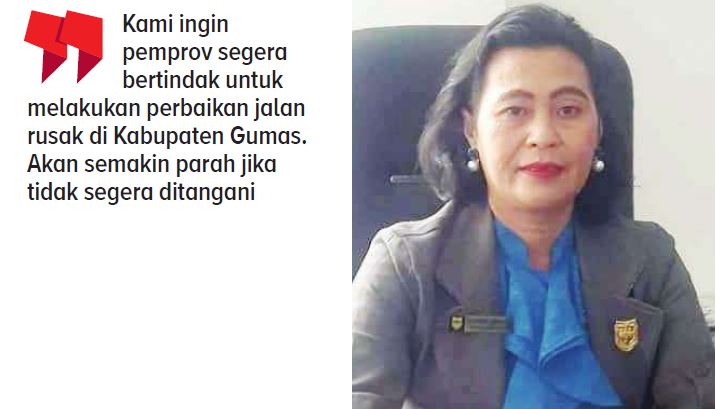 Anggota Dewan Perwakilan Rakyat Daerah (DPRD) Kabupaten Gunung Mas (Gumas) Rayaniatie Djangkan