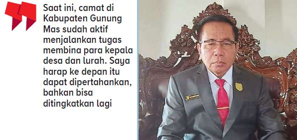 Ketua Dewan Perwakilan Rakyat Daerah (DPRD) Kabupaten Gunung Mas (Gumas) Akerman Sahidar