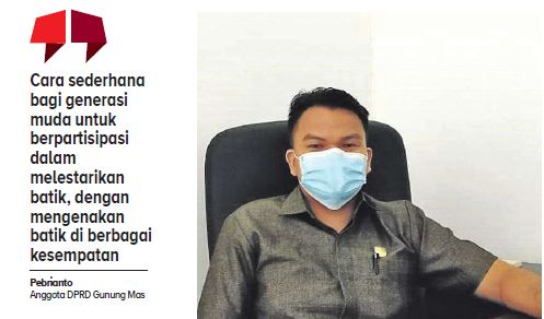 Anggota DPRD Gunung Mas, Pebrianto.
