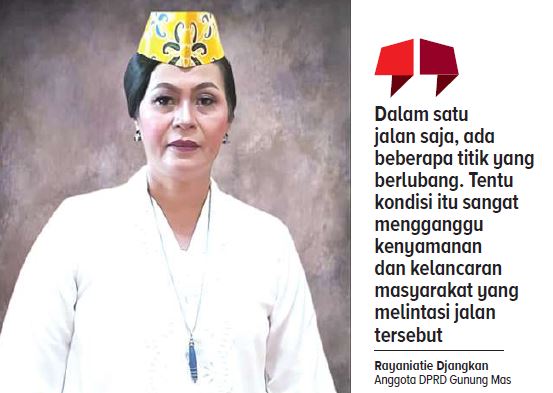 Anggota Dewan Perwakilan Rakyat Daerah (DPRD) Kabupaten Gunung Mas (Gumas) Rayaniatie Djangkan
