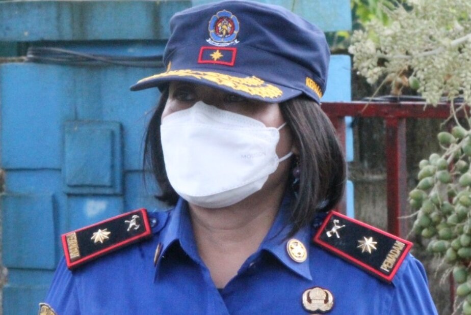 Kepala Dinas Pemadam Kebakaran dan Penyelamatan Kota Palangka Raya Gloriana Aden