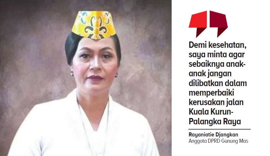 Anggota DPRD Gunung Mas, Rayaniatie Djangkan
