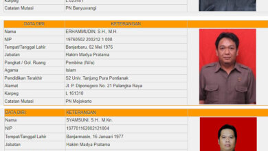 Hakim yang menyidangkan terdakwa narkoba