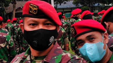 ANGGOTA : Sersan Mayor Sukmana, salah satu anggota Brigjen TNI Yudianto Putrajaya, S.E.,M.M., saat bertugas di Batalyon 22 group 2 Kopassus, yang saat ini dinas di Pamops Denma Kopassus, Cijantung, Jakarta Timur.