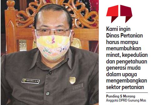 Anggota DPRD Gunung Mas, Punding S Merang.