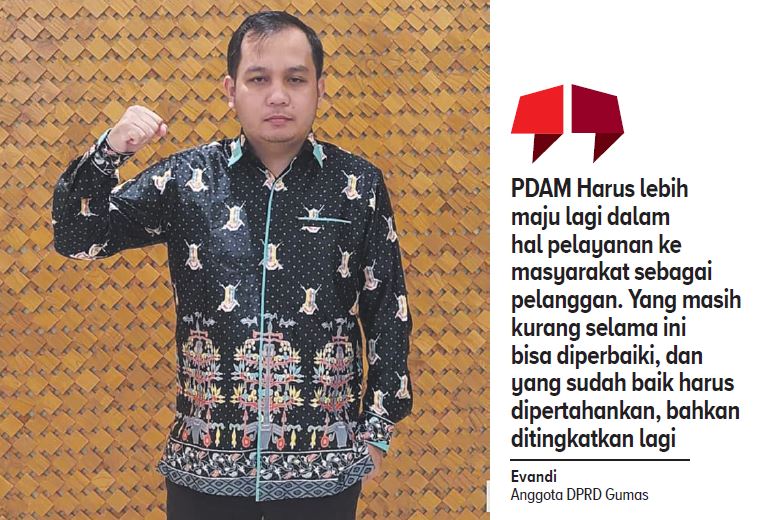 Anggota Komisi II Dewan Perwakilan Rakyat Daerah (DPRD) Kabupaten Gunung Mas, Evandi