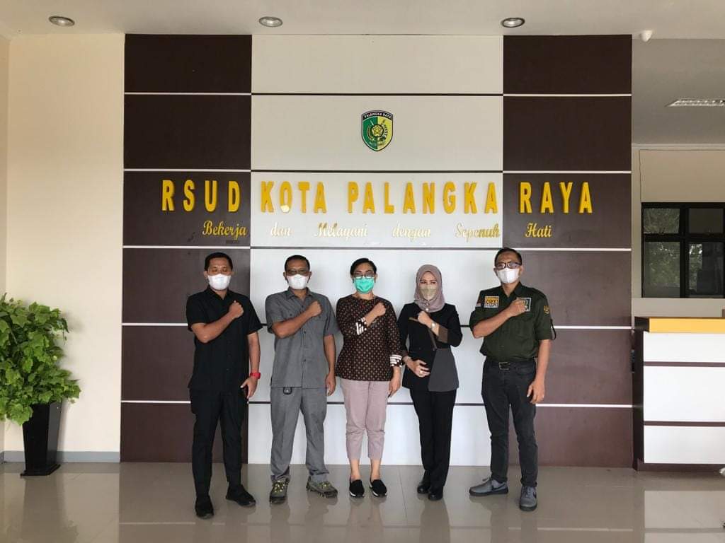 KUNJUNGAN : Rombongan Komisi C DPRD Kota Palangka Raya saat kunjungan kerja ke RSUD Kota Palangka Raya baru – baru ini