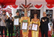 Dandim 1016/Plk Hadiri Peringatan Hari Jadi ke 20 Kabupaten Gunung Mas