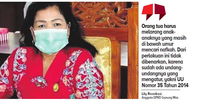 Wakil Ketua Komisi III Dewan Perwakilan Rakyat Daerah (DPRD) Kabupaten Gunung Mas Lily Rusnikasi