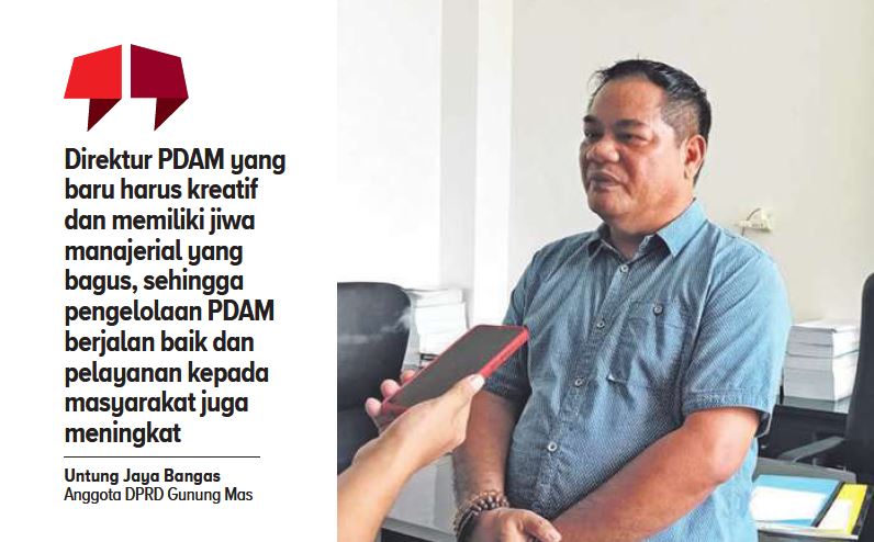 Anggota Dewan Perwakilan Rakyat Daerah (DPRD) Kabupaten Gunung Mas, Untung Jaya Bangas