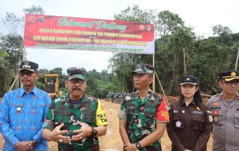 Apresiasi Progres Kerja Program TMMD Ke-114 Kodim 1013/Mtw