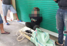 Pemulung ditangkap warga usai tepergok curi AC