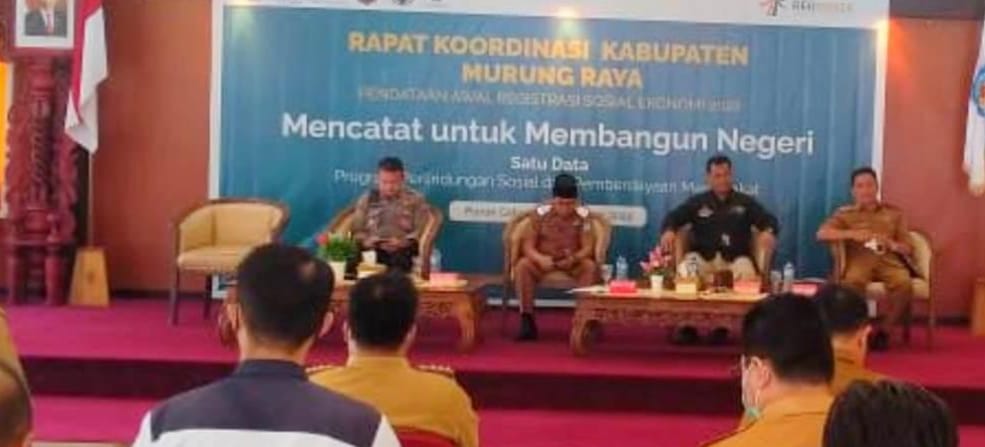 Rakor Pendataan Ragsosneg Dihadiri Wakil Bupati Murung Raya