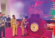 Wakil Bupati Mura Pukul Gong