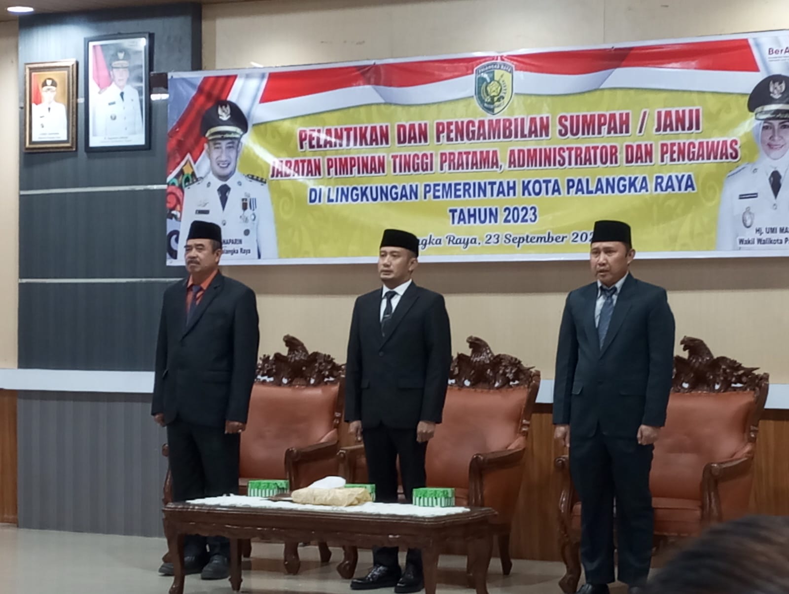 Jelang Purna Jabatan, Wali Kota Palangka Raya Lantik Tujuh Pejabat ...