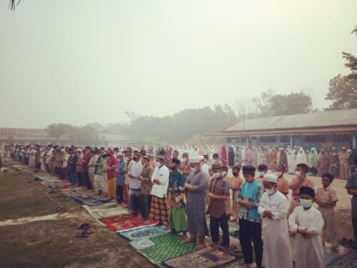 Kelurahan Kalampangan mengadakan Sholat minta hujan
