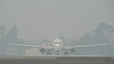 Kabut Asap mengangu penerbangan
