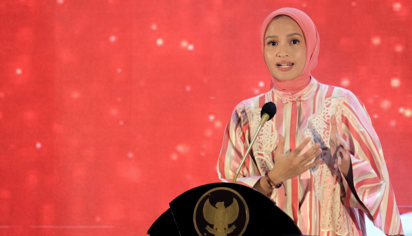 Ivo Memberi sambutan pada acara PAUD