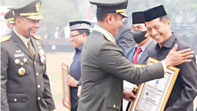 Penghargaan Atas Partisipasi Mendukung Kegiatan TNI