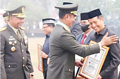 Penghargaan Atas Partisipasi Mendukung Kegiatan TNI