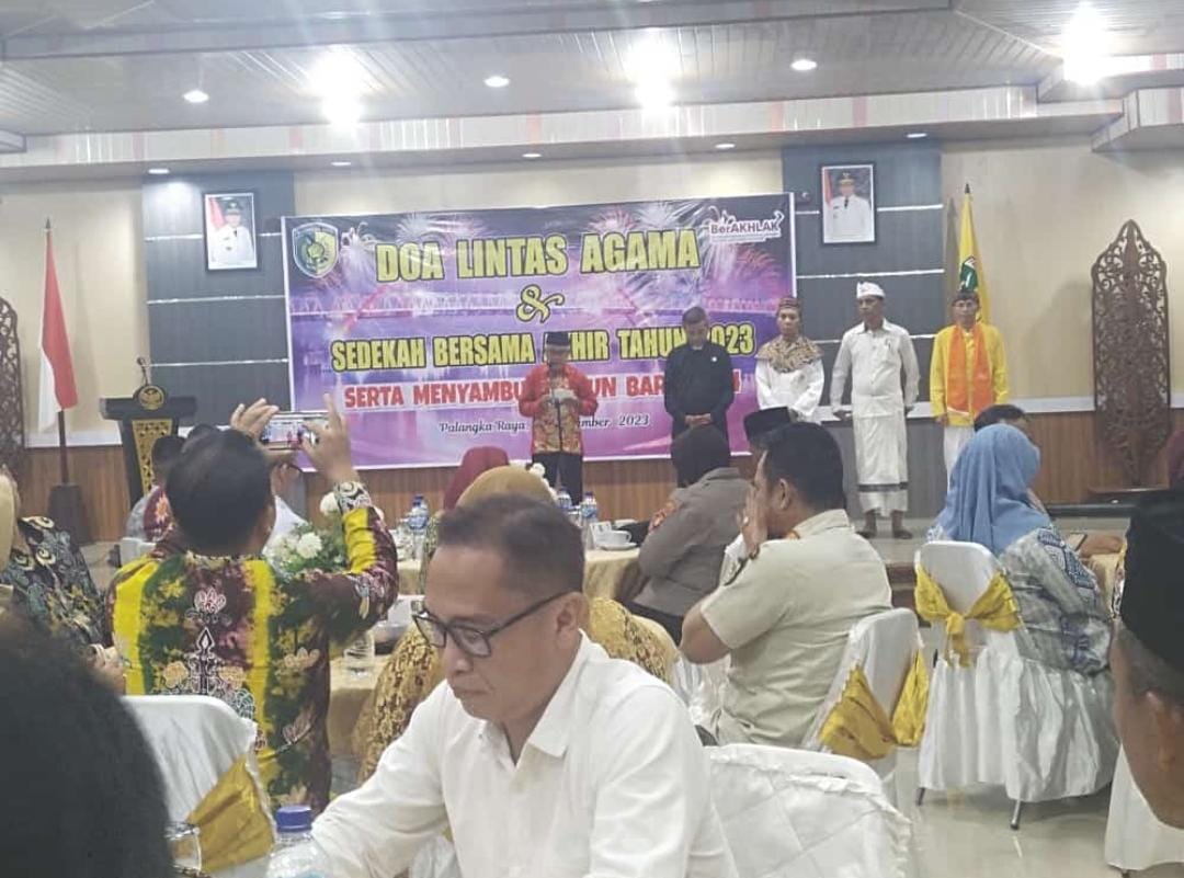 Pergantian Tahun Gelar Doa Lintas Agama Ucapan Syukur Sepanjang 2023 Palangka Raya Terhindar 