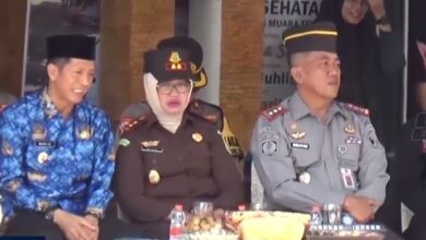 Pj. Bupati Barito Utara Hadiri Apel Gelar Pasukan Mantap Brata Telabang 2023-2024.