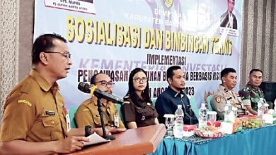 Plh Sekretaris Daerah Barito Utara Drs Jufri­ansyah membuka bimbingan teknis