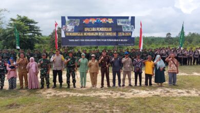 Kegiatan TMMD di Desa Bangun Sari Dibuka Wabup
