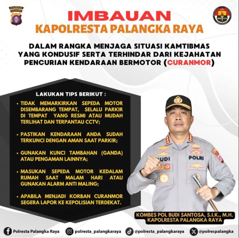 Marak Kasus Curanmor Ini Tips Dari Kapolresta Selalu Update And Menginspirasi 5958