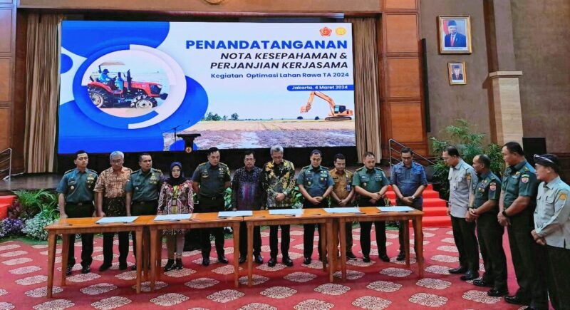 Kadis TPHP Kalteng Teken Nota Kesepahaman dengan Aster Kodam XII/Tanjungpura
