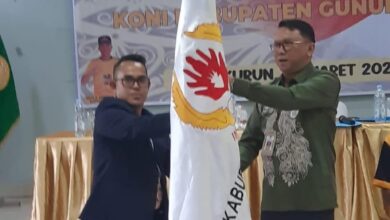 Secara Aklamasi, KONI Gunung Mas Dipimpin Sekda