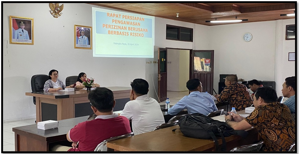 DPMPTSP Kalteng Gelar Rapat Optimalisasi Pengawasan Perizinan Berusaha Berbasis Risiko