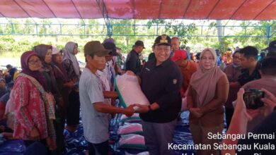 Wakil Gubernur Kalteng Salurkan Beras Subsidi di Pasar Murah Kabupaten Pulang Pisau