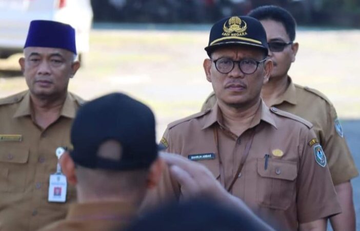 Pj Sekda Seruyan Pimpin Apel Gabungan yang Dirangkai Halal bi Halal